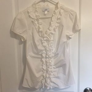 Ann taylor loft white blouse
